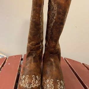 Southern Fried Chics Cheer Embroidered Boots